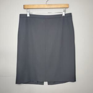 ANN‎ TAYLOR LOFT BLACK MIDI BUSINESS PENCIL SKIRT SIZE 10